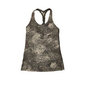 Lululemon Cool Racerback Tank Top in White and Black - Sz 12